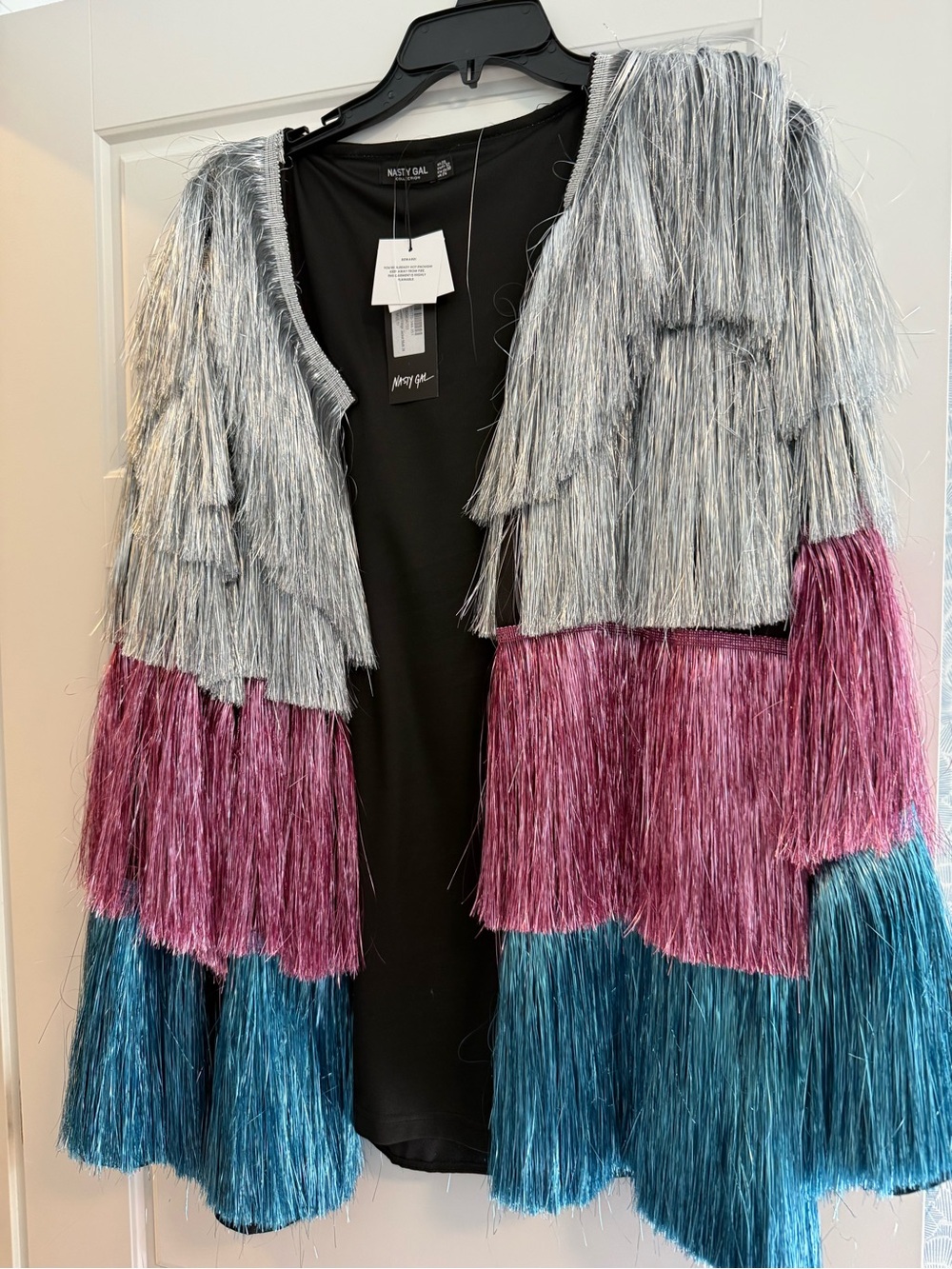 Nasty Gal Tiered Fringe Jacket NWT - 20 - plus size - Orig $160